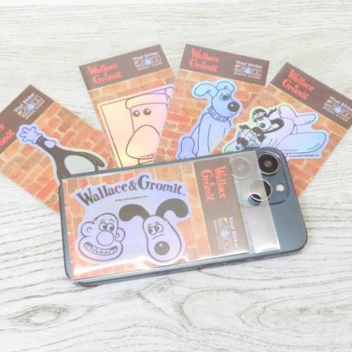 ウォレスとグルミット ダイカットシール ホログラムステッカー フェザーマッグロウ キャラクター グッズ メール便可