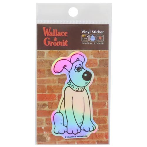 ウォレスとグルミット ダイカットシール ホログラムステッカー グルミット キャラクター グッズ メール便可