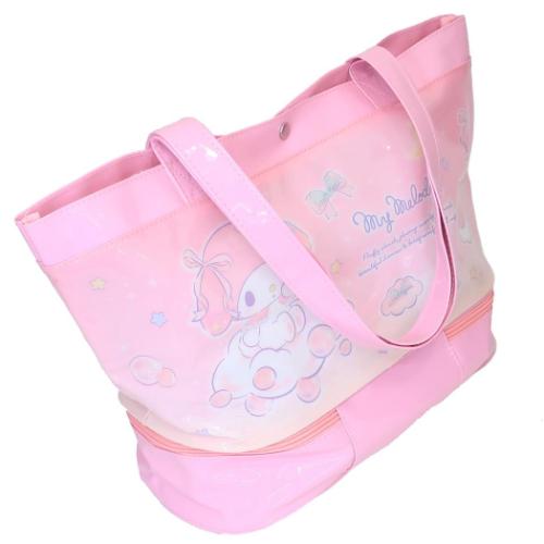 マイメロディ プールバッグ ポケット付きビニールトート 2層式 サンリオ キャラクター グッズ