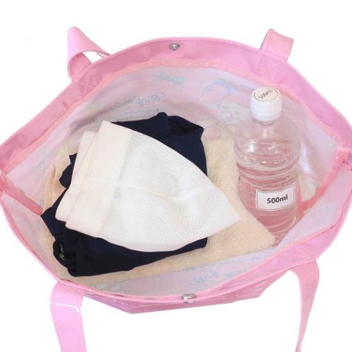 マイメロディ プールバッグ ポケット付きビニールトート 2層式 サンリオ キャラクター グッズ