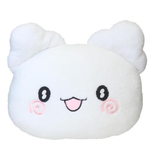 はなまるおばけ クッション フェイスクッション ふんわり光るシリーズ 口開け サンリオ キャラクター グッズ