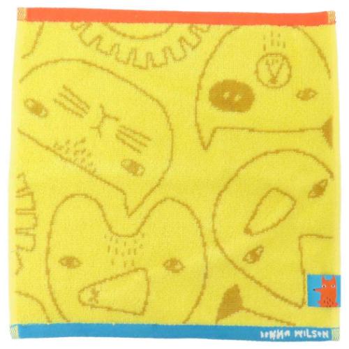 ドナウィルソン ミニタオル ジャガードハンカチタオル オーガニックコットン アニマルパターン おしゃれ グッズ メール便可