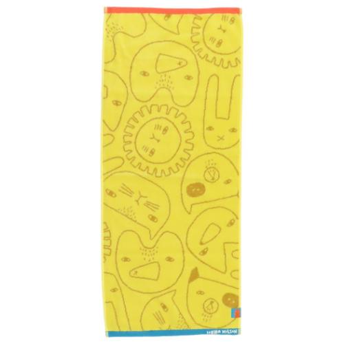 ドナウィルソン フェイスタオル ジャガードロングタオル オーガニックコットン アニマルパターン おしゃれ グッズ メール便可