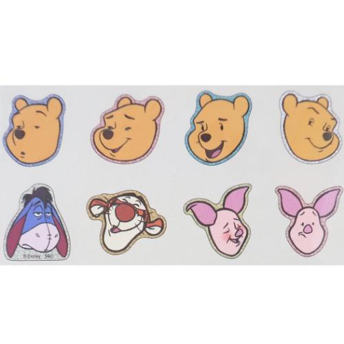 くまのプーさん フレークシール ぷっくりフレークステッカー ディズニー キャラクター グッズ メール便可