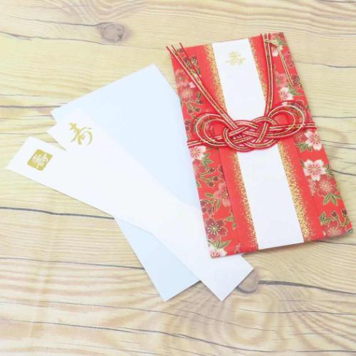 祝儀袋 水引き祝儀袋 寿桜 金封 お祝い袋 グッズ メール便可