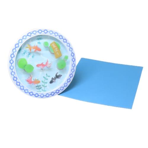 グリーティングカード 夏便りミニカード 金魚 メッセージカード グッズ メール便可
