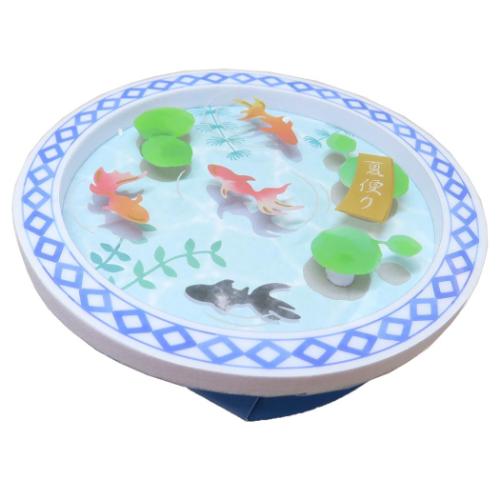 グリーティングカード 夏便りミニカード 金魚 メッセージカード グッズ メール便可