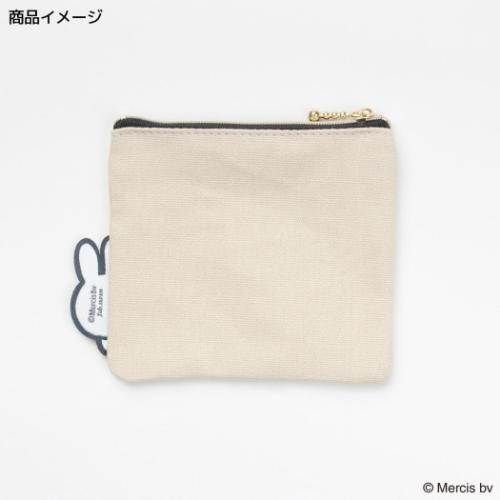 ミッフィー 平ポーチ ミニフラットポーチ MIFFY BIG NAME ディックブルーナ 絵本キャラクター グッズ