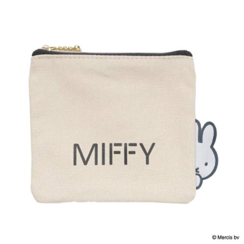 ミッフィー 平ポーチ ミニフラットポーチ MIFFY BIG NAME ディックブルーナ 絵本キャラクター グッズ
