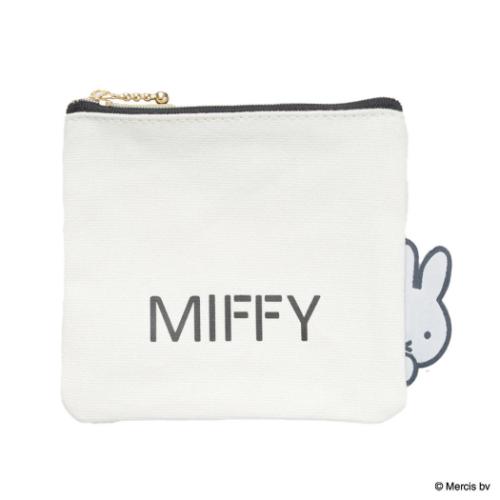 ミッフィー 平ポーチ ミニフラットポーチ MIFFY BIG NAME ディックブルーナ 絵本キャラクター グッズ
