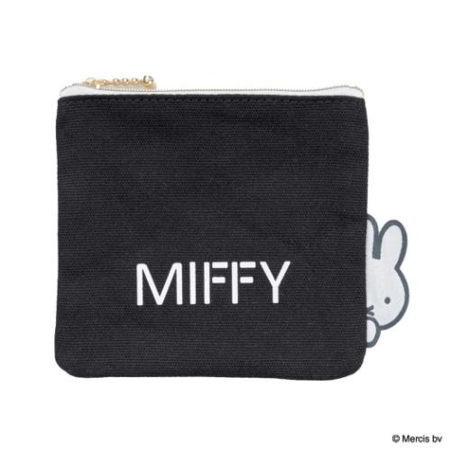 ミッフィー 平ポーチ ミニフラットポーチ MIFFY BIG NAME ディックブルーナ 絵本キャラクター グッズ