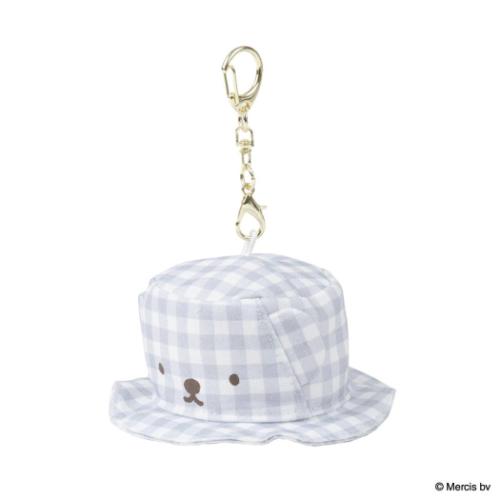 ミッフィー キーリング ハットチャーム BRUNA PLAID ブルー ディックブルーナ 絵本キャラクター グッズ