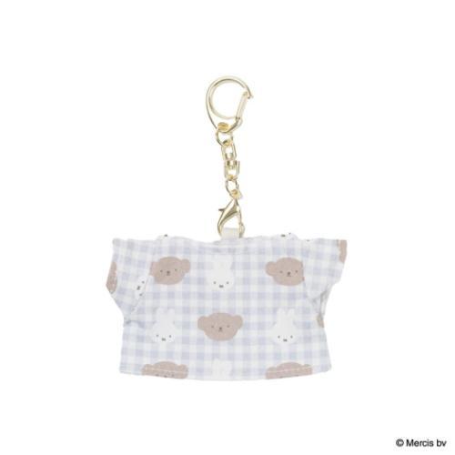 ミッフィー キーリング Tシャツチャーム BRUNA PLAID ブルー ディックブルーナ 絵本キャラクター グッズ メール便可