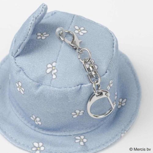 ミッフィー キーリング ハットチャーム MIFFY BLUE FLOWER ブルー ディックブルーナ 絵本キャラクター グッズ