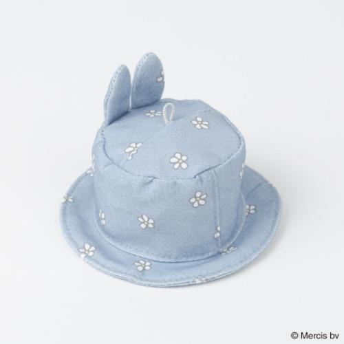 ミッフィー キーリング ハットチャーム MIFFY BLUE FLOWER ブルー ディックブルーナ 絵本キャラクター グッズ
