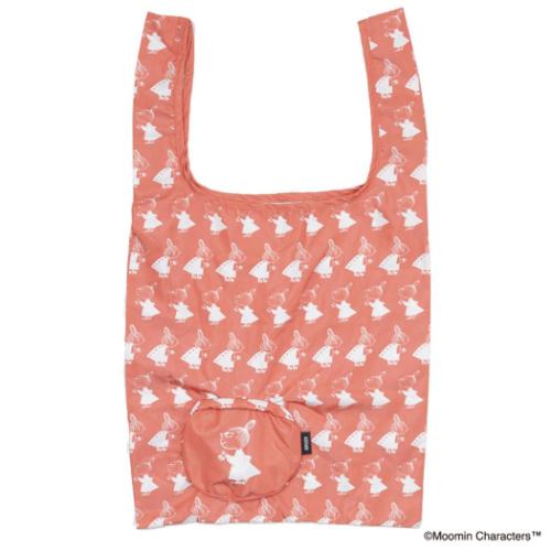 ムーミン エコバッグ ポケッタブルショッピングバッグ MOOMIN REPEAT リトルミイ 北欧 キャラクター グッズ メール便可