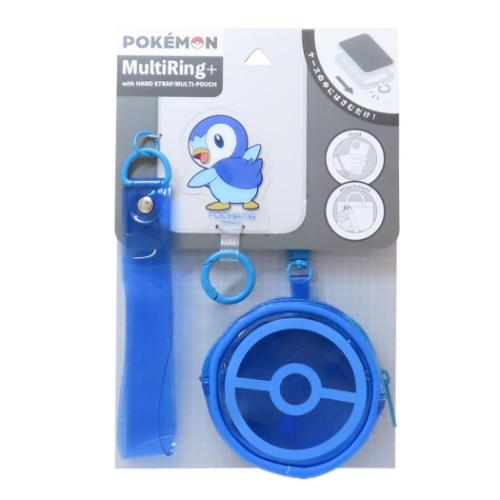 ポケットモンスター スマホアクセ マルチリングプラス ハントドストラップ＆ポーチ付 ポッチャマ ポケモン メール便可