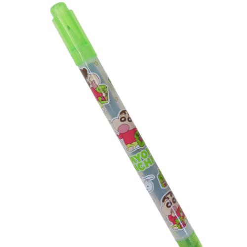 クレヨンしんちゃん カラーペン カラーツインペン ライトグリーン アニメキャラクター グッズ メール便可