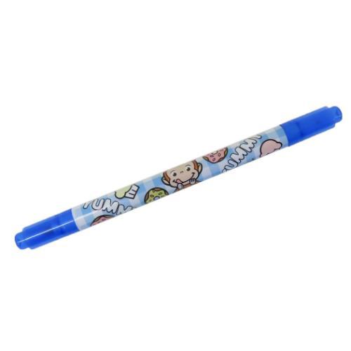 おさるのジョージ カラーペン カラーツインペン ブルー 絵本キャラクター グッズ メール便可