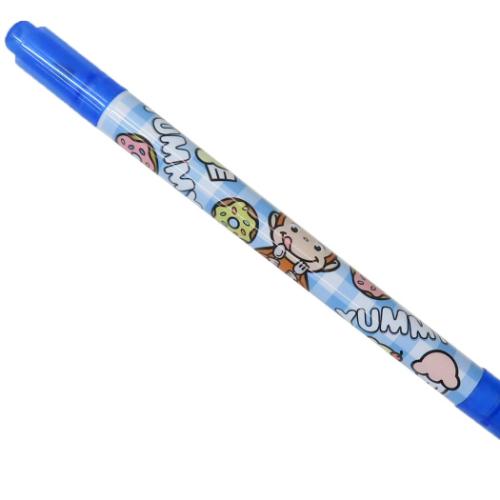 おさるのジョージ カラーペン カラーツインペン ブルー 絵本キャラクター グッズ メール便可