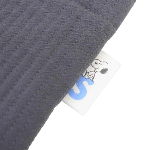 スヌーピー 手提げかばん トート ブルーグレー MOM ピーナッツ キャラクター グッズ