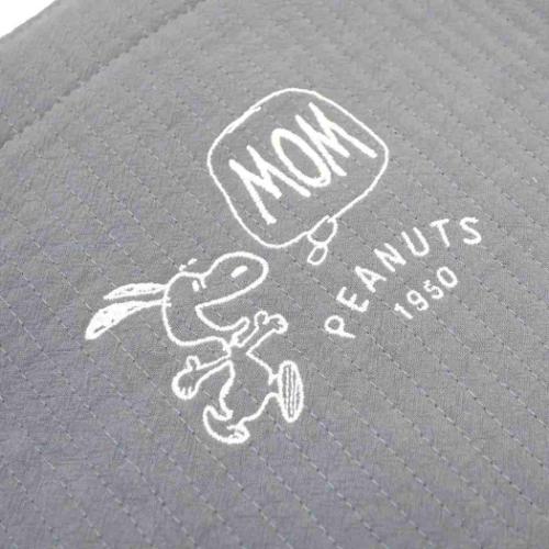 スヌーピー レッスンバッグ ミニレッスントート ブルーグレー MOM ピーナッツ キャラクター グッズ メール便可