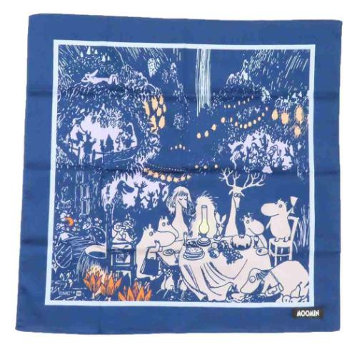 ムーミン ハンカチ ハンカチーフ 晩夏 北欧 キャラクター グッズ メール便可