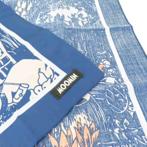 ムーミン ハンカチ ハンカチーフ 晩夏 北欧 キャラクター グッズ メール便可