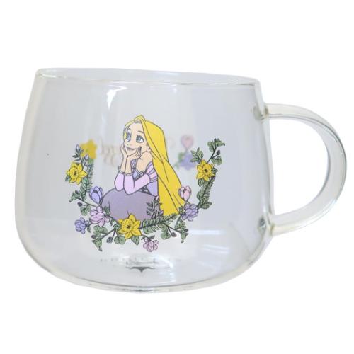 塔の上のラプンツェル マグカップ 耐熱ガラスマグ ディズニープリンセス キャラクター グッズ