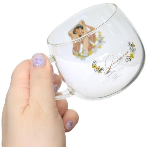 アラジン マグカップ 耐熱ガラスマグ ジャスミン ディズニープリンセス キャラクター グッズ