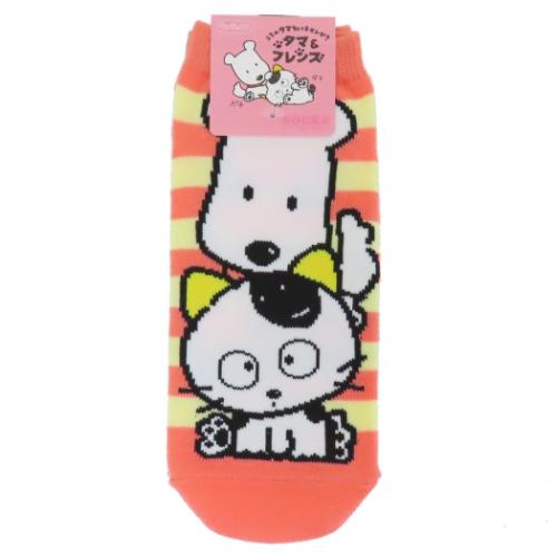 タマ&フレンズ 女性用靴下 レディースソックス ボーダー キャラクター グッズ メール便可