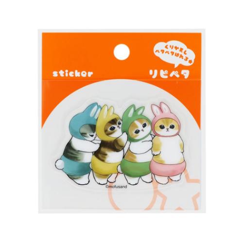 モフサンド ステッカー リピペタ うさぎC mofusand キャラクター グッズ メール便可