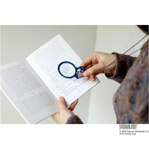 スヌーピー 拡大鏡 ダイカットレザールーペＧ GR ピーナッツ キャラクター グッズ メール便可