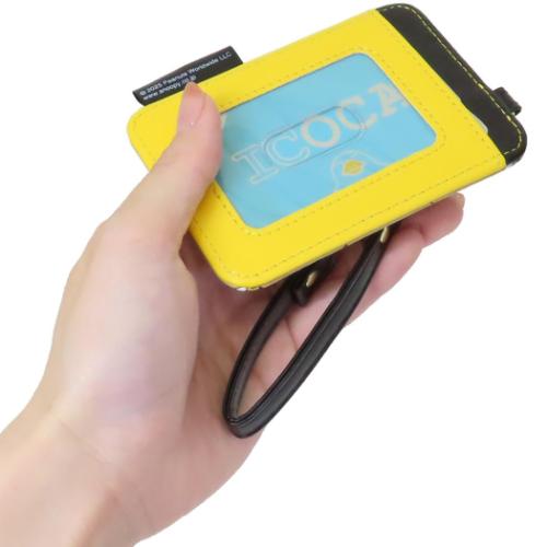 スヌーピー 定期入れ リール付きパスケース フェイス ピーナッツ キャラクター グッズ メール便可