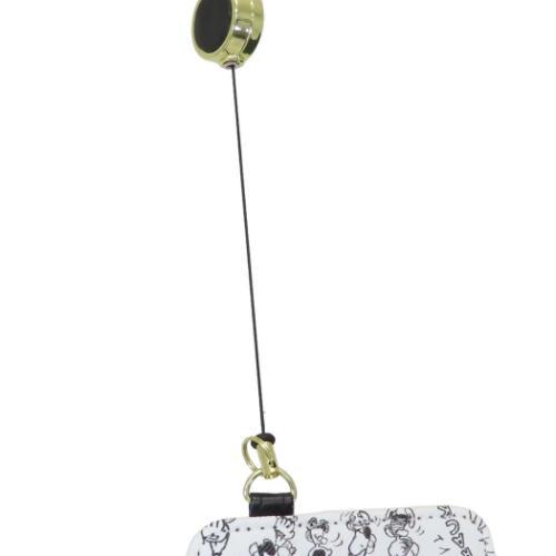 スヌーピー 定期入れ リール付きパスケース フェイス ピーナッツ キャラクター グッズ メール便可