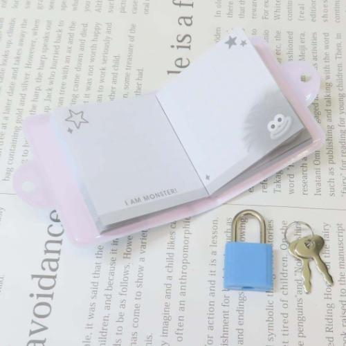 メモ帳 もっちりモンスターメモ ブルー かわいい グッズ メール便可