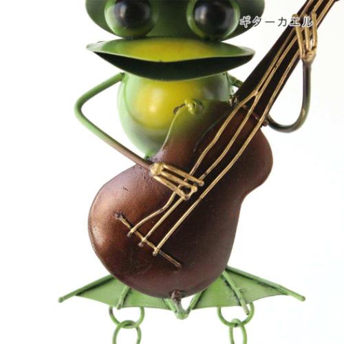 インテリア雑貨 ブリキベル ギターカエル 壁飾り グッズ