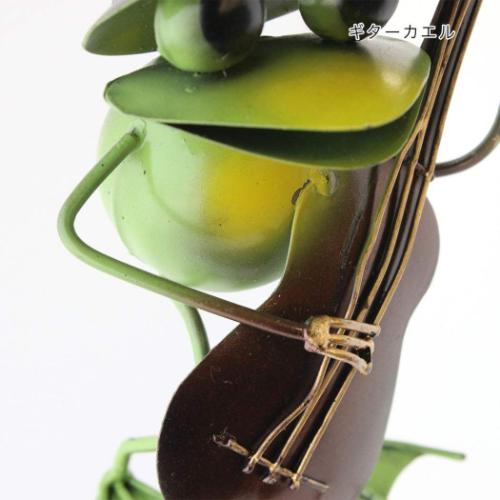 インテリア雑貨 ブリキベル ギターカエル 壁飾り グッズ