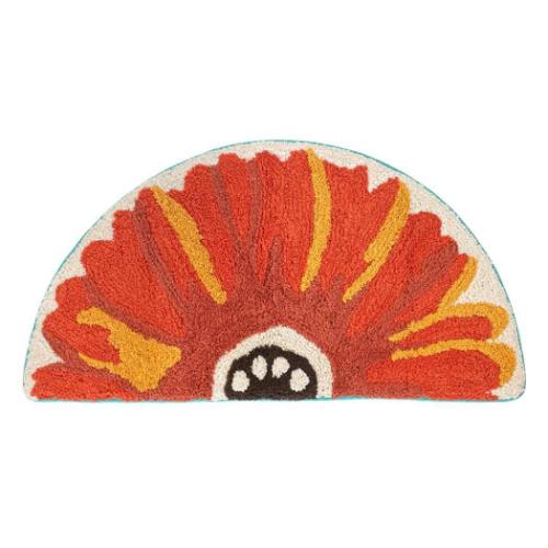 フロアマット セミサークルマット ブルーム ガーベラ インテリア雑貨 グッズ