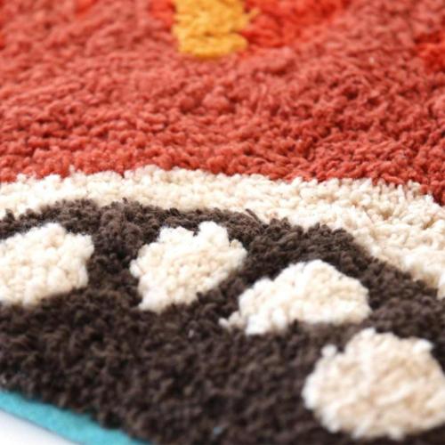 フロアマット セミサークルマット ブルーム ガーベラ インテリア雑貨 グッズ