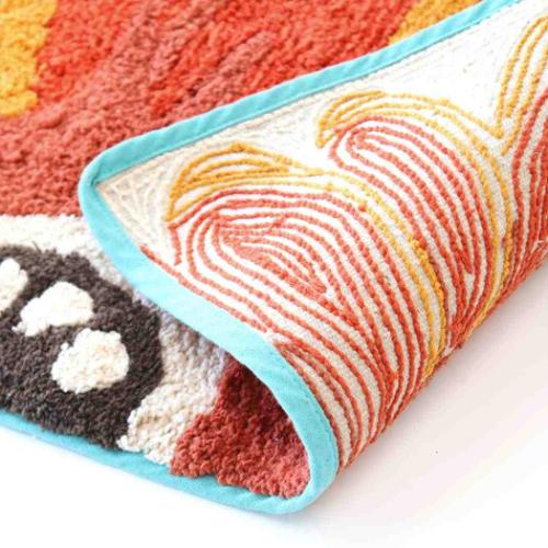 フロアマット セミサークルマット ブルーム ガーベラ インテリア雑貨 グッズ