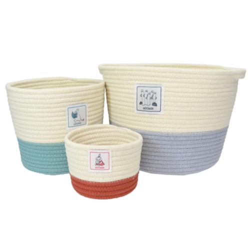 ムーミン 卓上収納 ロープバスケット L ニョロニョロ 北欧 キャラクター グッズ