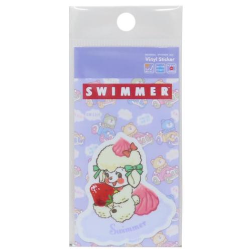 スイマー ビニールシール ダイカットミニステッカー ラッフィー スイーツ SWIMMER キャラクター グッズ メール便可