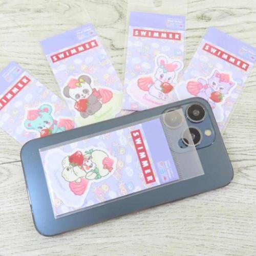 スイマー ビニールシール ダイカットミニステッカー ラッフィー スイーツ SWIMMER キャラクター グッズ メール便可