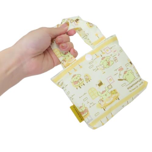 ポムポムプリン エコバッグ 折りたたみショッピングバッグ マイルーム サンリオ キャラクター グッズ メール便可