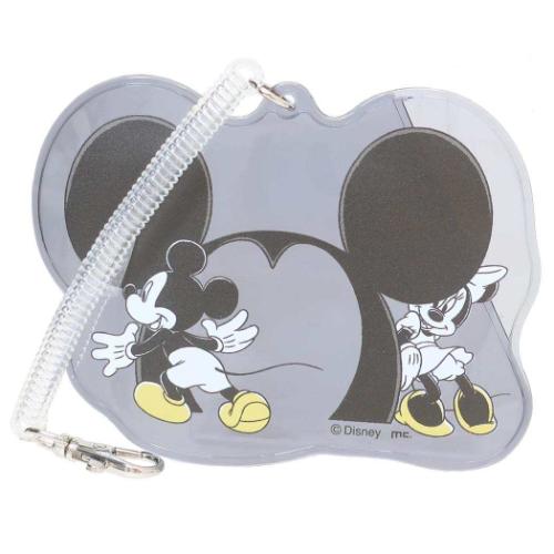ミッキー&ミニー 定期入れ ダイカットパスケース BK ディズニー キャラクター グッズ メール便可