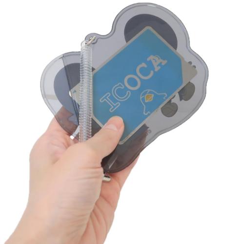 ミッキー&ミニー 定期入れ ダイカットパスケース BK ディズニー キャラクター グッズ メール便可