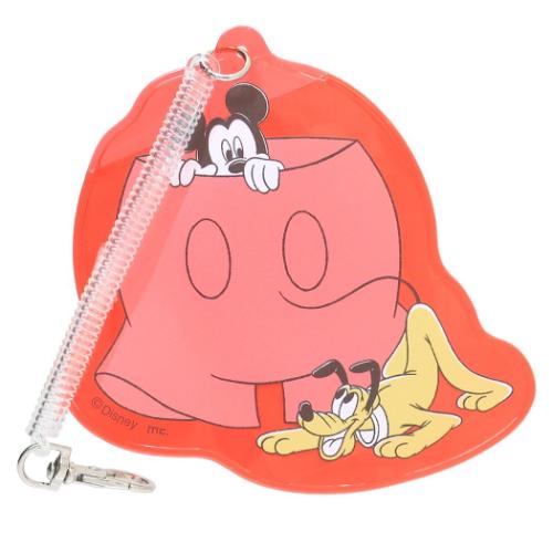 ミッキー&プルート 定期入れ ダイカットパスケース RD ディズニー キャラクター グッズ メール便可