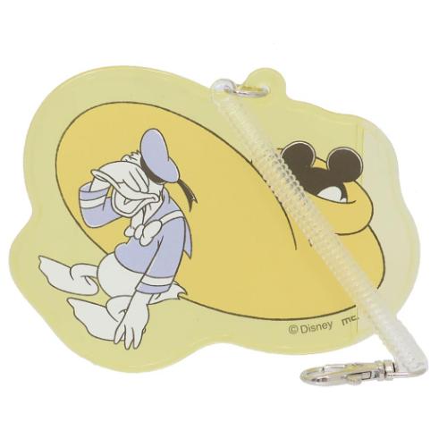 ミッキー＆ドナルド 定期入れ ダイカットパスケース YE ディズニー キャラクター グッズ メール便可