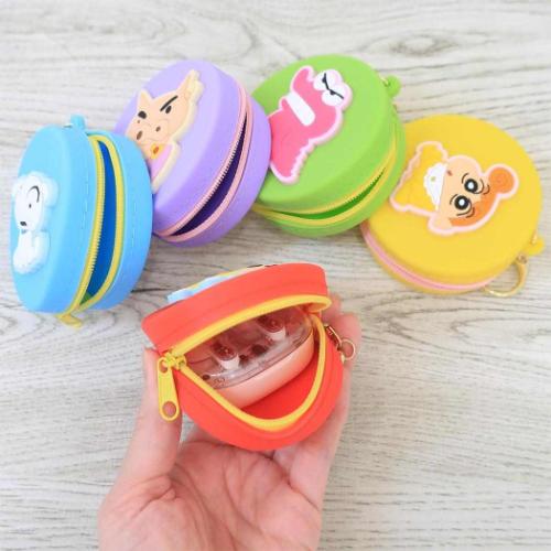 クレヨンしんちゃん ミニポーチ ぷっくりシリコンミニポーチ ひまわり アニメキャラクター グッズ メール便可
